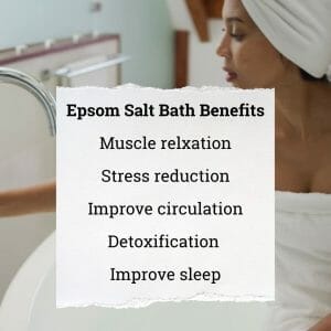 Epsom salt bath benefits